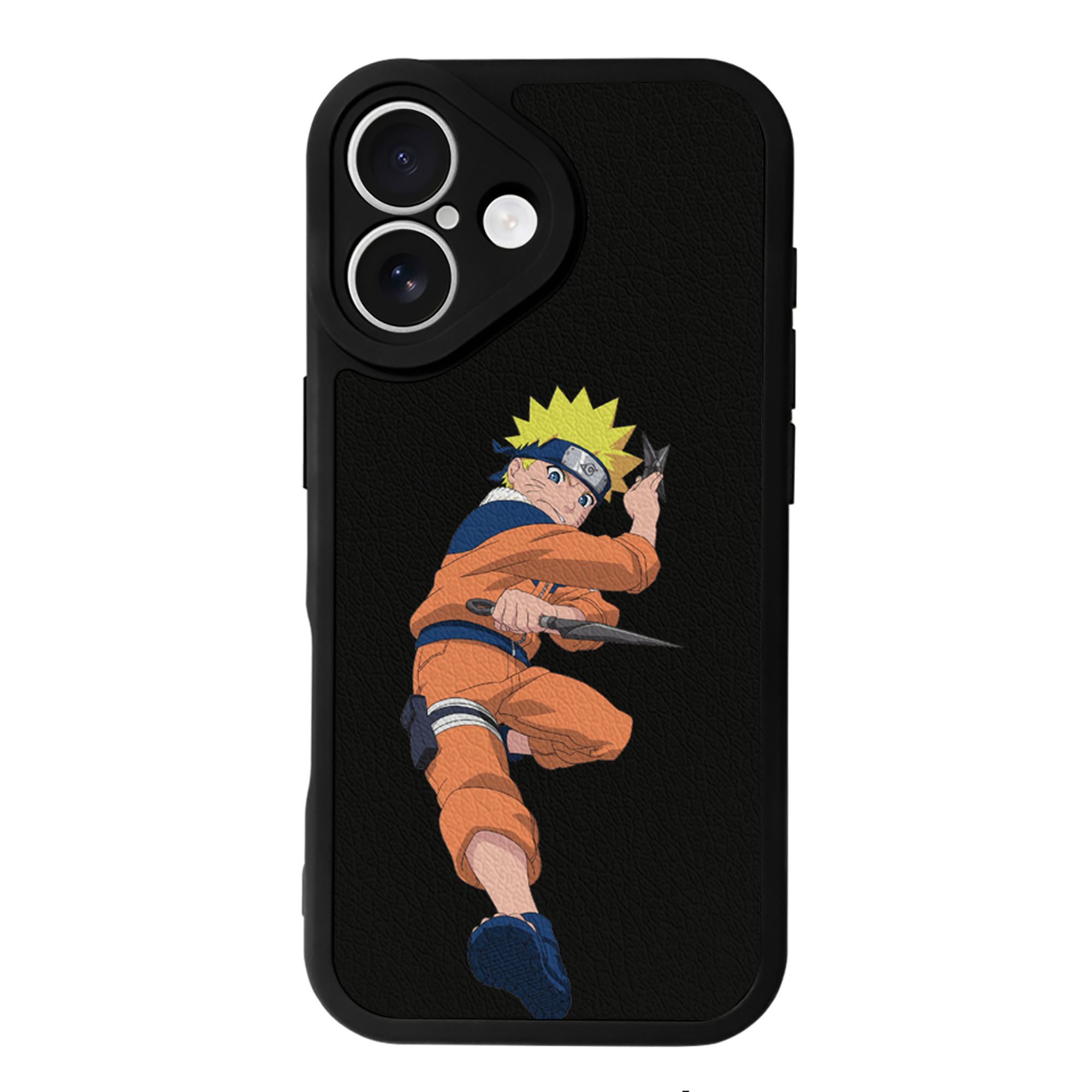 （画像用） NARUTO -ナルト- うずまき ナルト Uzumaki Naruto 【iPhone 16シリーズ対応】シリコンスマホケース（レザー調） 材質：シリコン